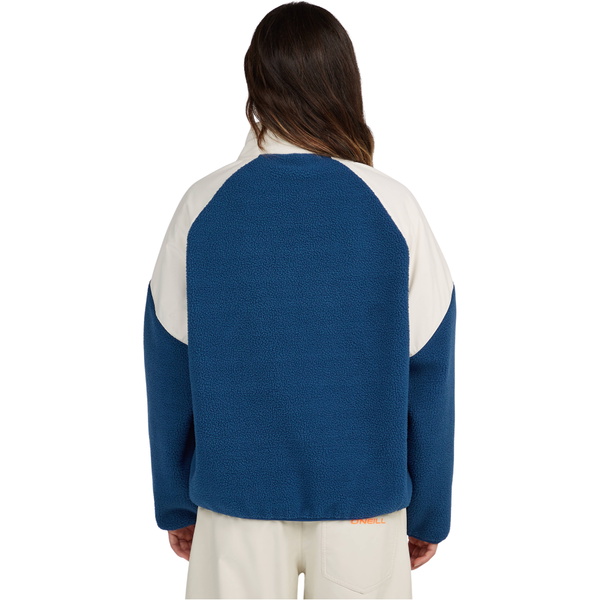2026 O'Neill Womens Fwc'play Full Zip Hyperfleece 1350101 - Linen White Colour Block